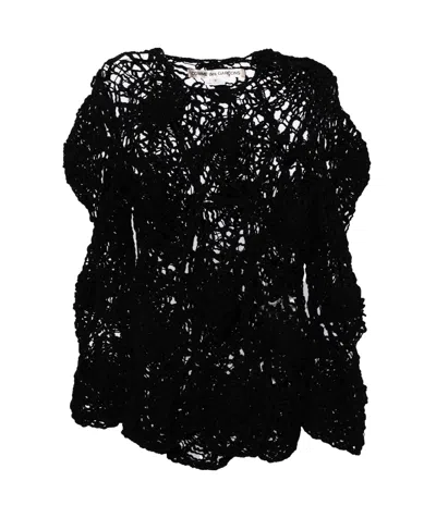 COMME DES GARÇONS COMME DES GARÇONS OPEN-KNITTED CREWNECK JUMPER