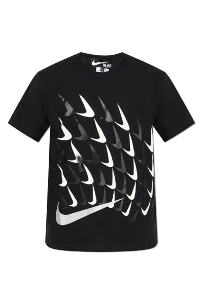 Comme Des Garçons Open-necked Black Shirt