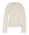 Comme Des Garçons Open-work Long-sleeve Sweater In Neutral