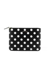 Comme Des Garçons Dot Print Wallet Accessories In Black