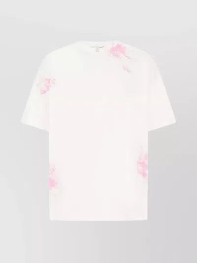 Comme Des Garçons Oversize Abstract Print T-shirt In White