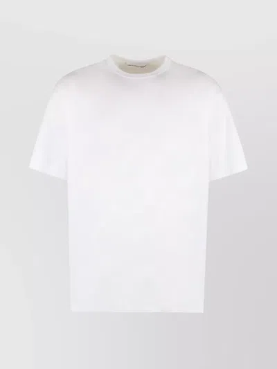 Comme Des Garçons Oversize Crew-neck Cotton T-shirt In White