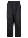 Comme Des Garçons Wide-leg Casual Pants With Adjustable Drawstring In Blue