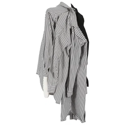 Pre-owned Comme Des Garçons Comme Des Garcons Oversized Deconstructed Layered Shirt, Ss 2011 In Gray