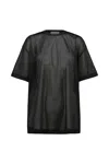 Comme Des Garçons Perforated T-shirt In Black