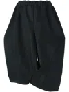 Comme Des Garçons Oversized Wide Culottes In Black