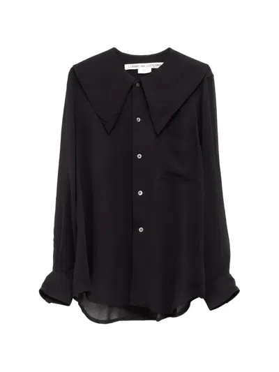 Comme Des Garçons Oversized-collar Shirt In Animal Print