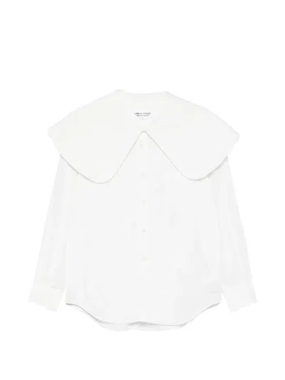 Comme Des Garçons Oversized-collar Shirt In White