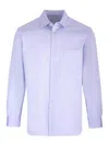 Comme Des Garçons Oxford Cotton Shirt In Blue