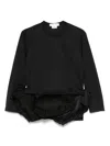 Comme Des Garçons Padded-hem Top In Black