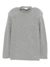 Comme Des Garçons Padded-shoulder Sweater In Gray
