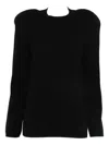 Comme Des Garçons Padded Sweater In Black