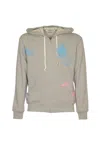 COMME DES GARÇONS PAINT SPLASH ZIPPED HOODIE