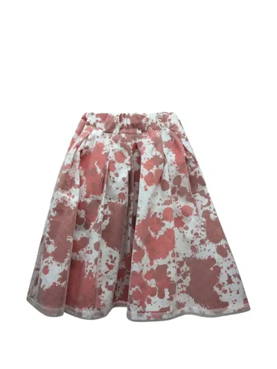 Comme Des Garçons Paint-splatter Skirt In Multi