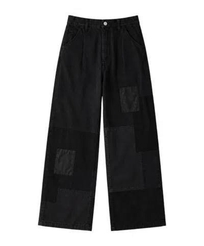 Comme Des Garçons Panelled Casual Trousers In Black