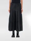 Comme Des Garçons Trousers With Pleated Design And Belt Loops In Schwarz