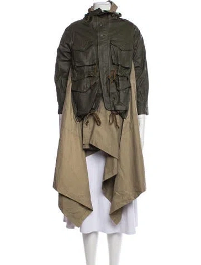Pre-owned Comme Des Garçons Parka In Green/neutrals