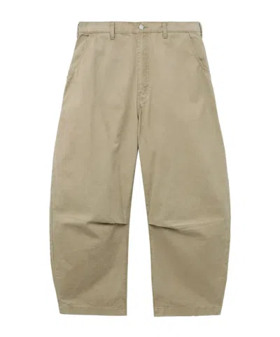 Comme Des Garçons Patch-pocket Cotton Trousers In Neutral