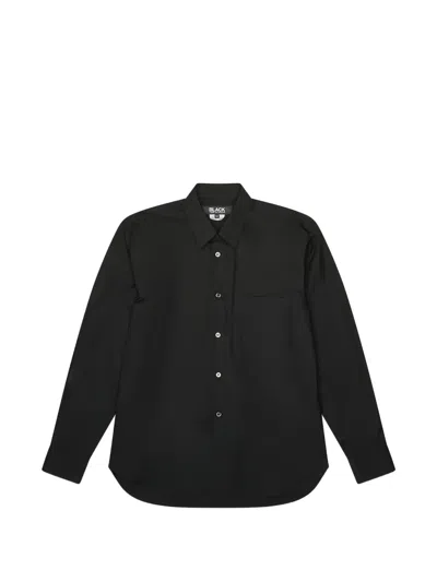 Comme Des Garçons Patch-pocket Shirt In Black