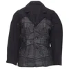Comme Des Garçons Comme Des Garcons Patchwork Scuba Blazer Jacket In Black
