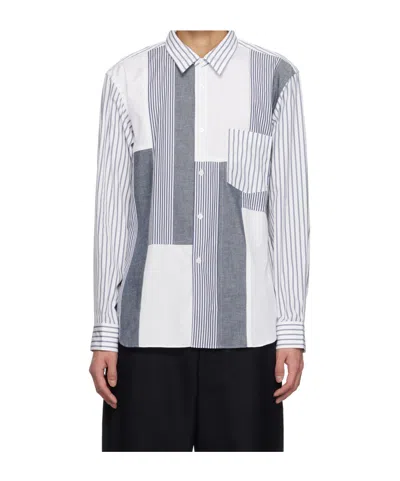 Comme Des Garçons Patchwork Shirt In White