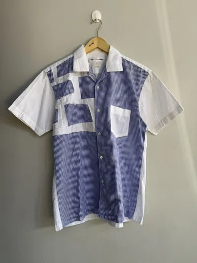 Pre-owned Comme Des Garçons Patchwork Short Sleeve Shirt In White