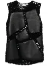 Comme Des Garçons Patchwork Top In Black