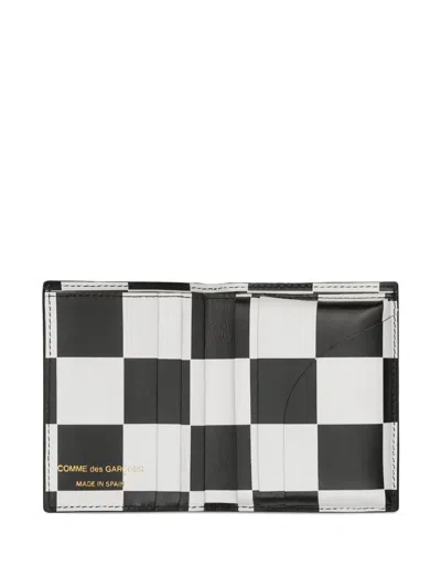 Comme Des Garçons Patent-finish Wallet In Multi