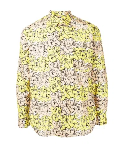 Comme Des Garçons Pattern Printed Shirt In Multicolor