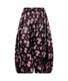Comme Des Garçons Patterned Casual Pants In Black Pink