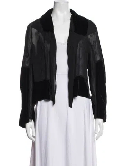 Pre-owned Comme Des Garçons Patterned Jacket In Black