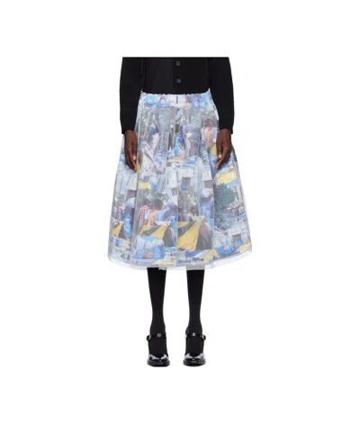 COMME DES GARÇONS PATTERNED SKIRT