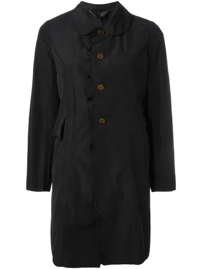 Comme Des Garçons Peter Pan Collar Coat In Black