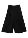 Comme Des Garçons Pinestripe Wide-leg Trousers In Black