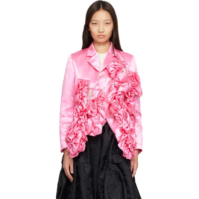 Comme Des Garçons Pink Satin Blazer