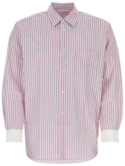 COMME DES GARÇONS PINSTRIPE-PRINT SHIRT