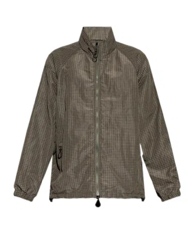 Comme Des Garçons Plaid Coat In Brown