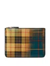 Comme Des Garçons Plaid-pattern Wallet In Multi