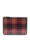 Comme Des Garçons Plaid-pattern Wallet In Multi