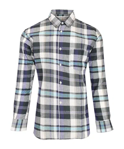 Comme Des Garçons Plaid Shirt In Gray