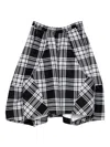 Comme Des Garçons Plaid Skorts In Black