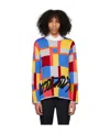 Comme Des Garçons Plaid Sweater In Multicolor