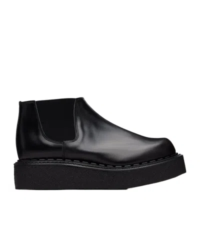 Comme Des Garçons Platform Chelsea Boots In Black