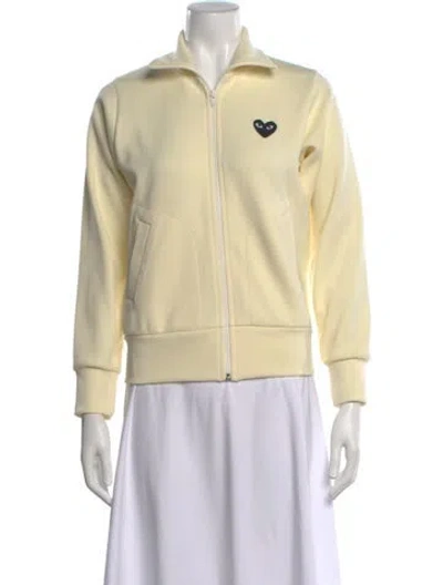 Pre-owned Comme Des Garçons Play 2018 Mock Neck Sweatshirt In Neutral