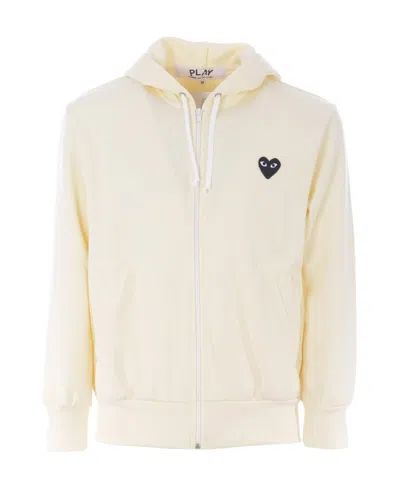 Comme Des Garçons Play A Boy's Sweater / Sweater In White