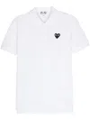 Comme Des Garçons Play Polo Shirt With Patch In White