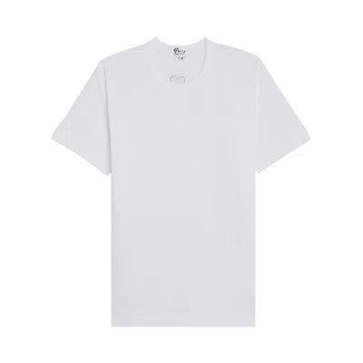Pre-owned Comme Des Garçons Play Back Emblem T-shirt 'white'
