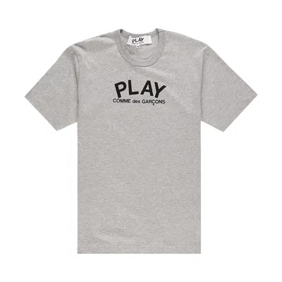 Pre-owned Comme Des Garçons Play Back Logo Heart T-shirt 'grey'