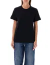 Comme Des Garçons Play Logo Detailed Crewneck T-shirt In Black