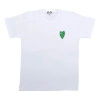 Comme Des Garçons Play Comme Des Garcons Play Basic T-shirt Green Heart 'white'
